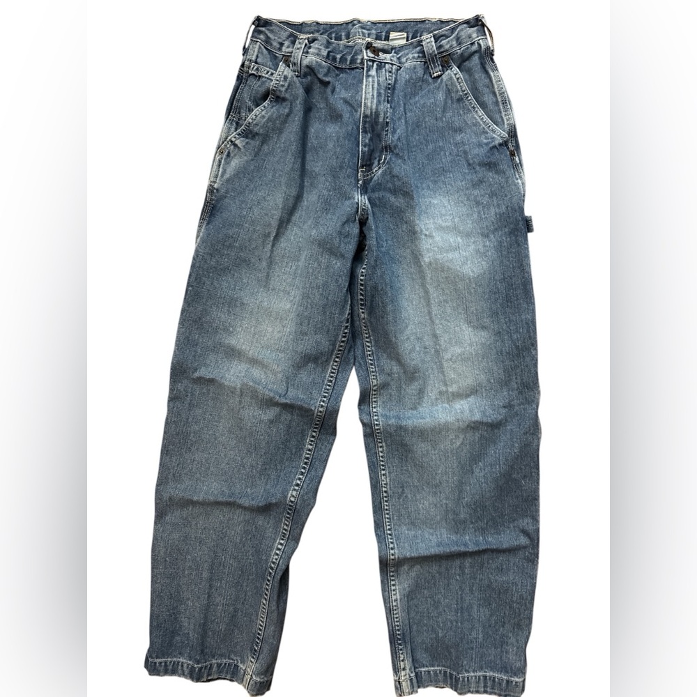 Vintage Abercrombie & Fitch Men’s Denim Blue Jeans Size 30 Regular Wide Leg Y2K‎